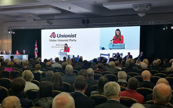 Cinstar LED screens for events UUP conference UK