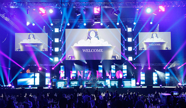 Cinstar LED display shinning on Zinzino International Annual Event