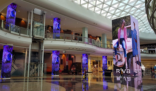 Cinstar LED advertising screen upgrades shopping mall in UK